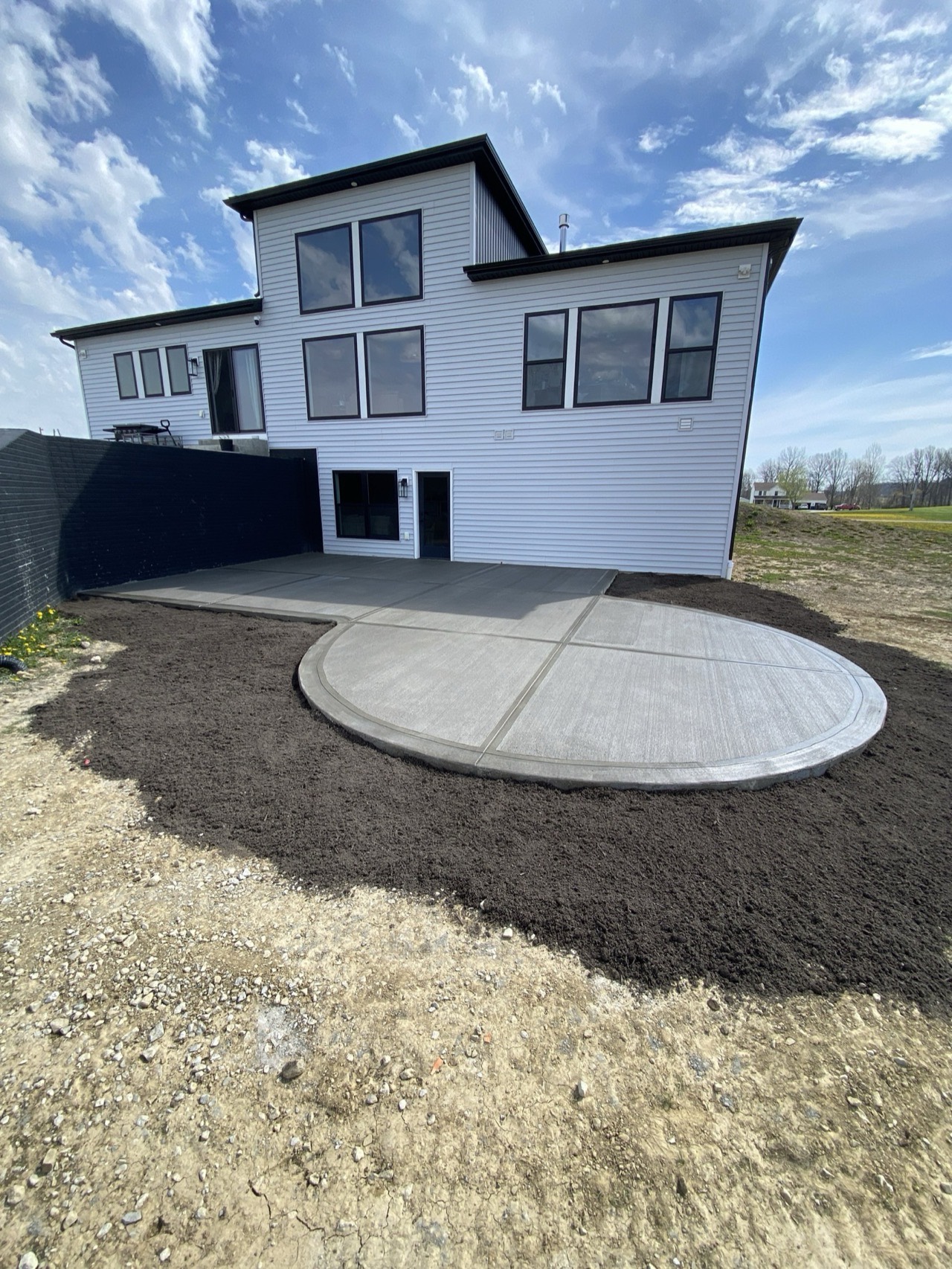 Backyard Patio in New Albany, OH by O's Concrete