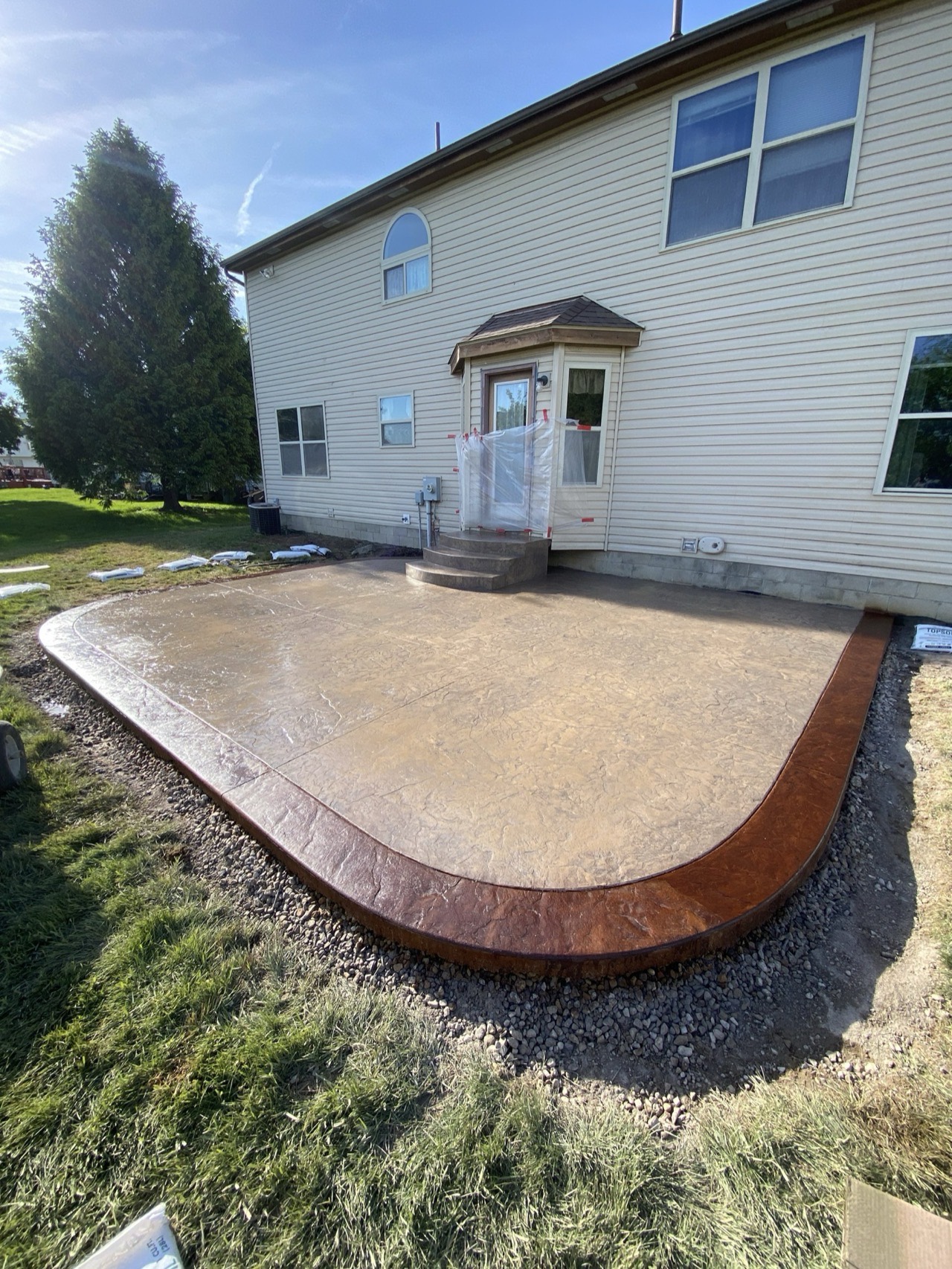 Patio Closeup by O's Concrete